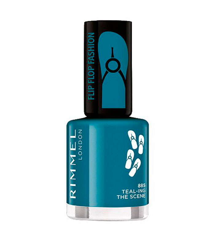 Rimmel London - 60 seconds Flip Flop Fashion körömlakk - 885 Teal-ing the scene